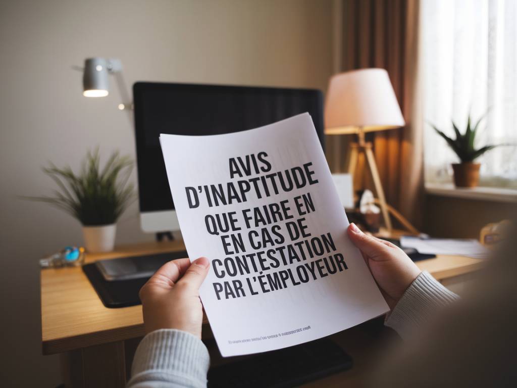 Avis d'inaptitude : que faire en cas de contestation par l'employeur ?