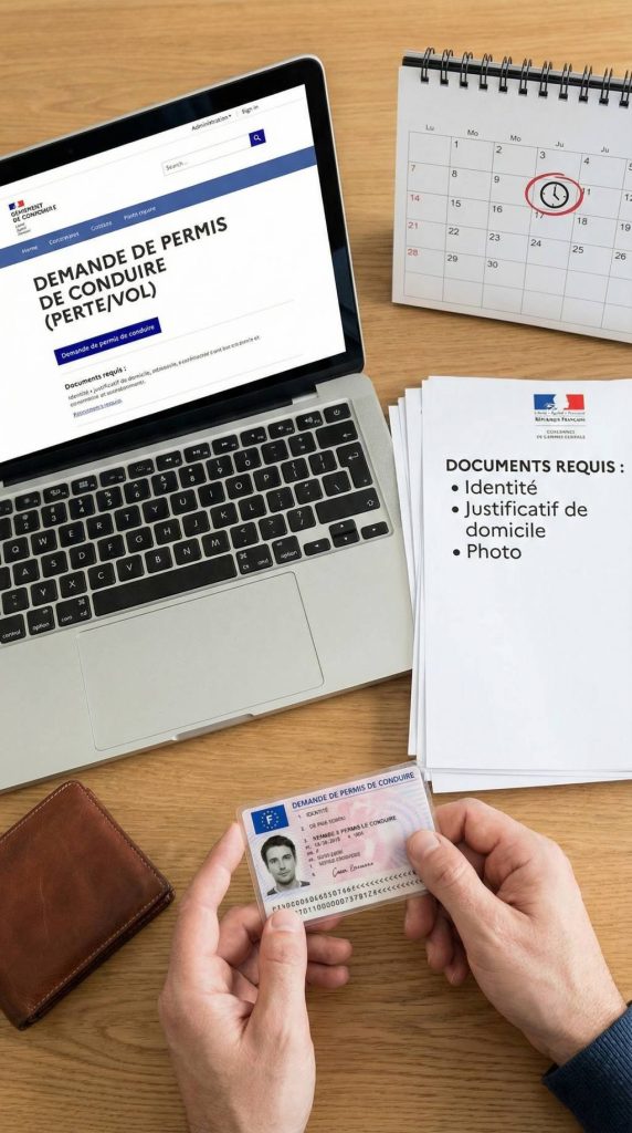 Comment refaire son permis de conduire lorsqu'on l'a perdu ? démarches, documents et délais