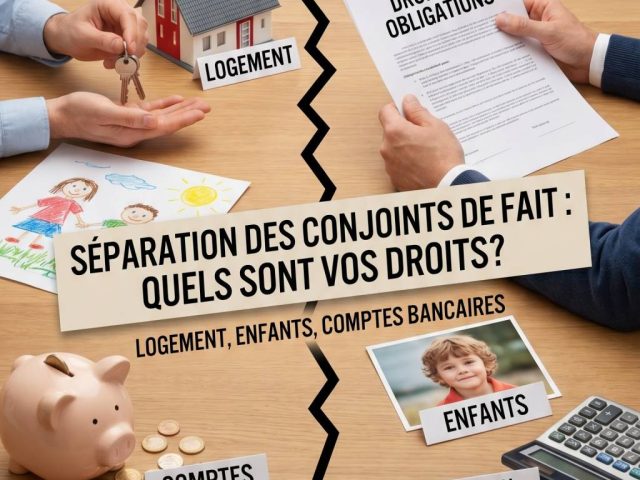 Séparation de concubins : quels sont vos droits sur le logement, les enfants et les comptes bancaires ?