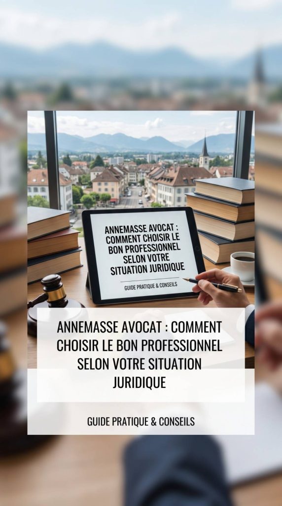 Annemasse avocat : comment choisir le bon professionnel selon votre situation juridique