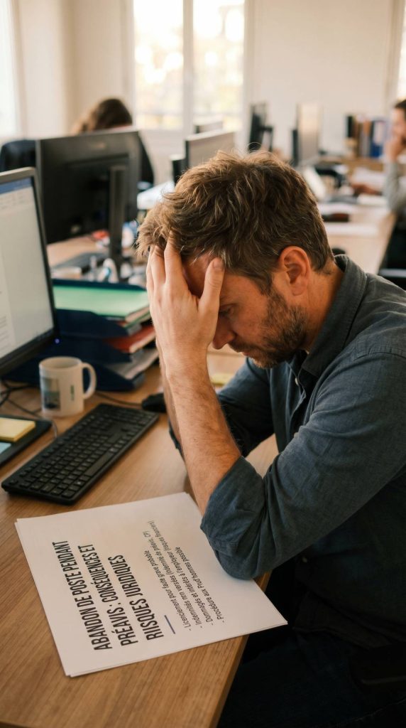 Abandon de poste pendant préavis : conséquences et risques juridiques