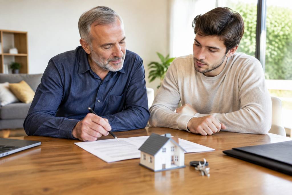 Acheter une maison avec son fils majeur : règles juridiques et précautions à prendre